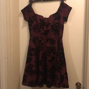 V cut mini dress, perfect for a night out!